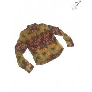 French Connection Women's Button-Up Floral Print Blouse